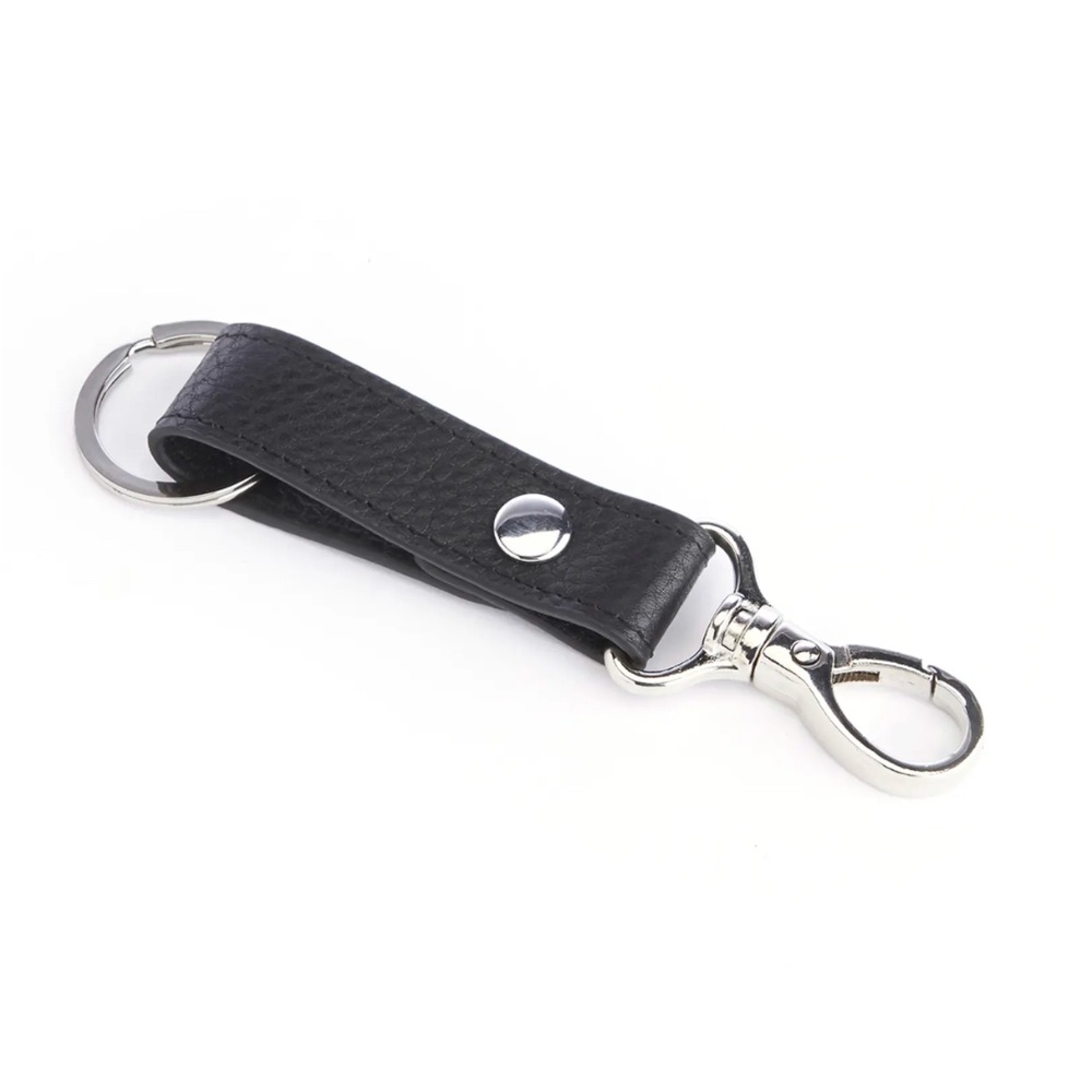 Brand New ROYCE NEW YORK Leather Valet Key Chain | BLACK